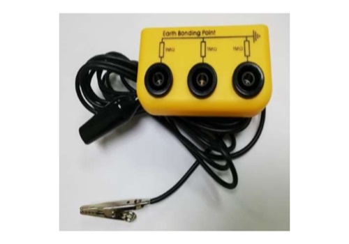 จุดเสียบกราวด์กันไฟฟ้าสถิต จุกเสียบกราวด์ สายกราวด์กันไฟฟ้าสถิต L-bracket 3x banana socket bsc
